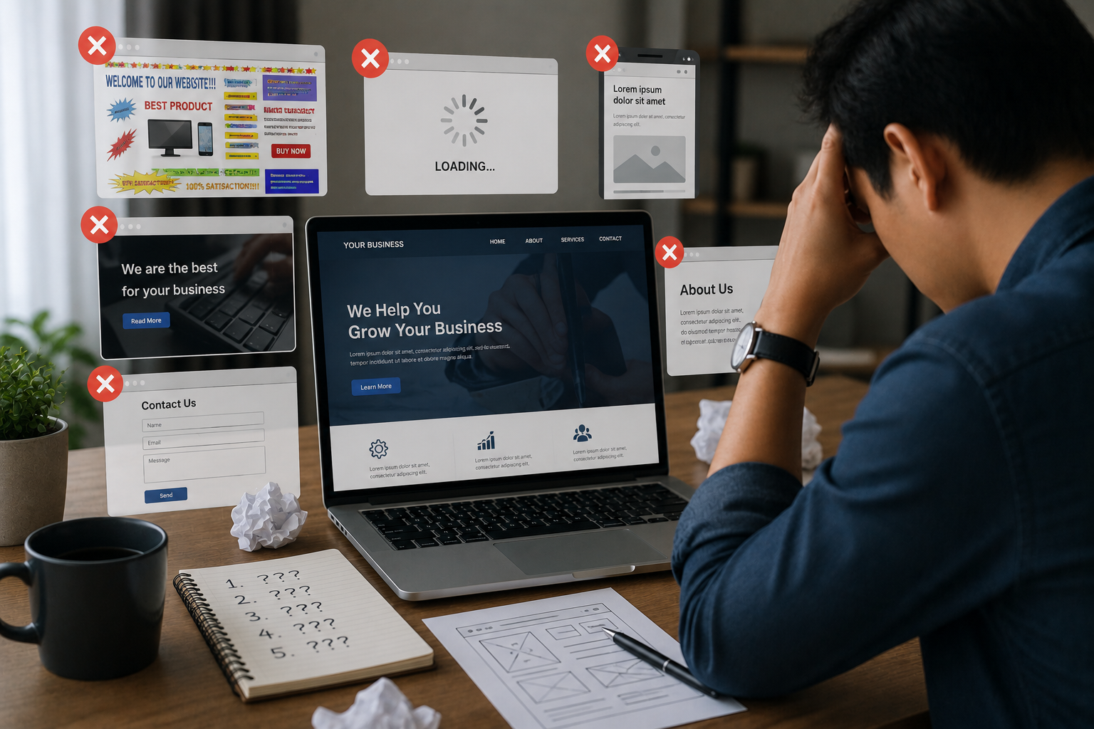5 Kesalahan Pemilik Bisnis Saat Membuat Website Pertama